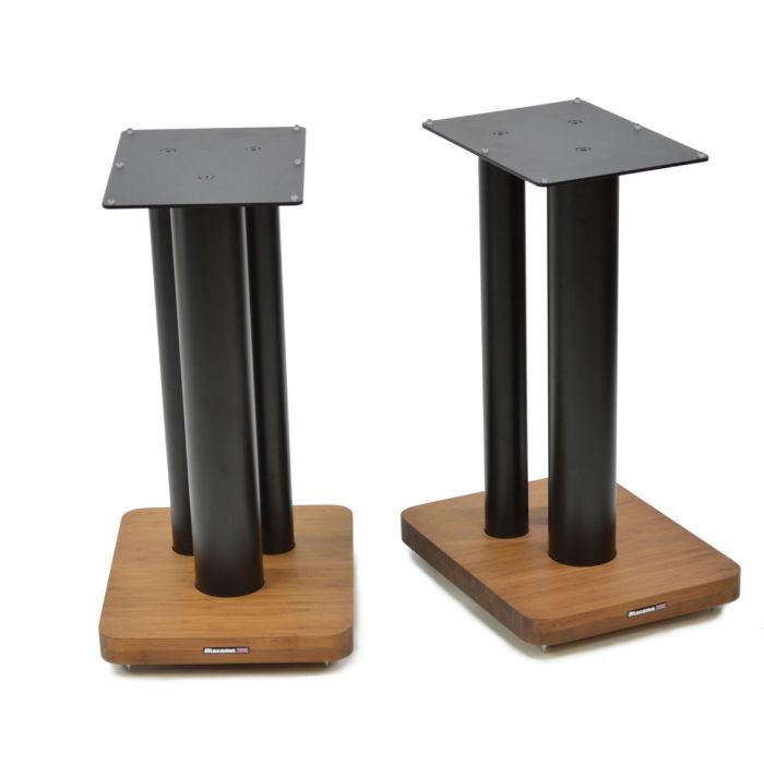 Atacama Moseco XL500 Speaker Stands - Satin Black / Dark Bamboo main product photo