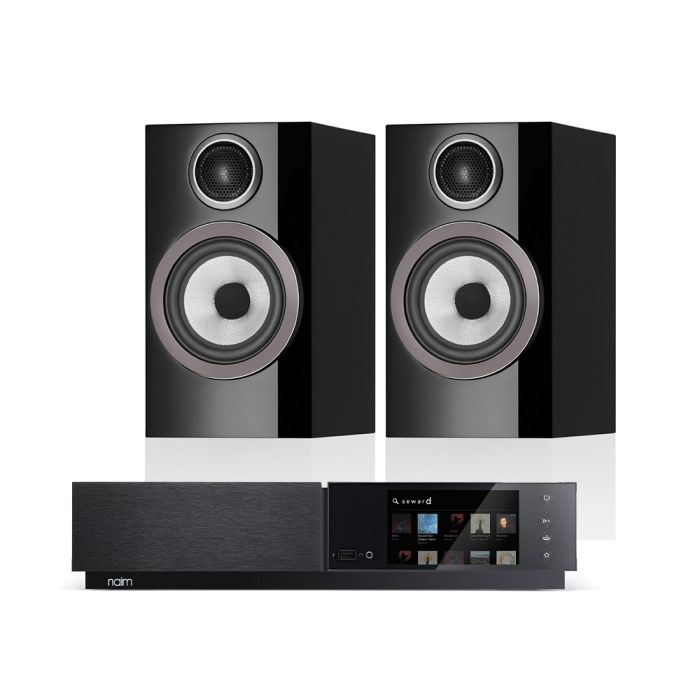 Naim Uniti Nova All-In-One Player with Bowers & Wilkins 707 S3 Standmount Speakers main product photo