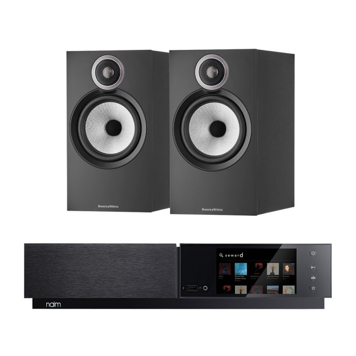 Naim Uniti Nova All-In-One Player with Bowers & Wilkins 606 S3 Standmount Speakers main product photo