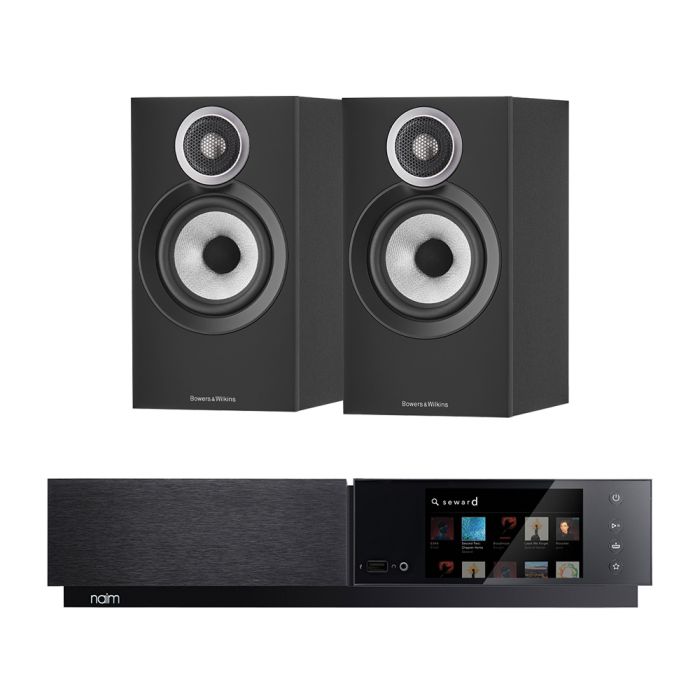 Naim Uniti Nova All-In-One Player with Bowers & Wilkins 607 S3 Standmount Speakers main product photo