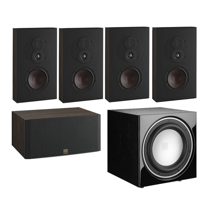 Dali Opticon LCR AV Speaker System with E-9 F Sub - Tobacco Oak (Vinyl) main product photo