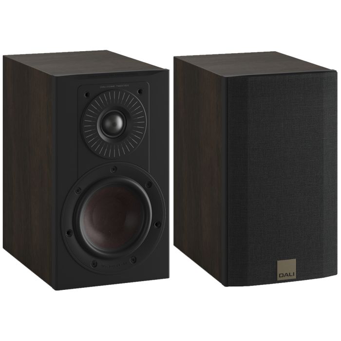 Dali OPTICON 1 MK2 Bookshelf Speakers - Tobacco Oak (Vinyl) main product photo