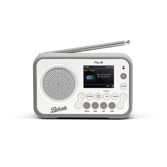 Roberts Radio Play 20 - White main product photo