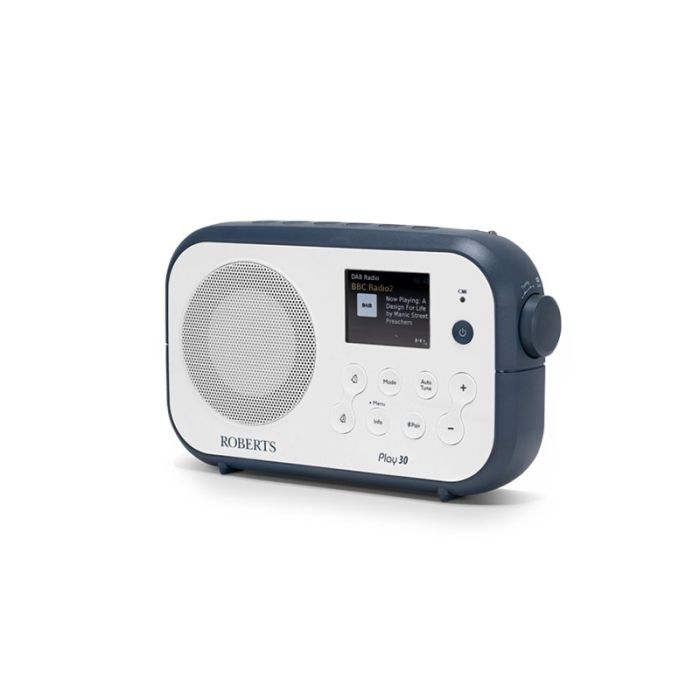 Roberts Radio Play 30 - White/Blue main product photo