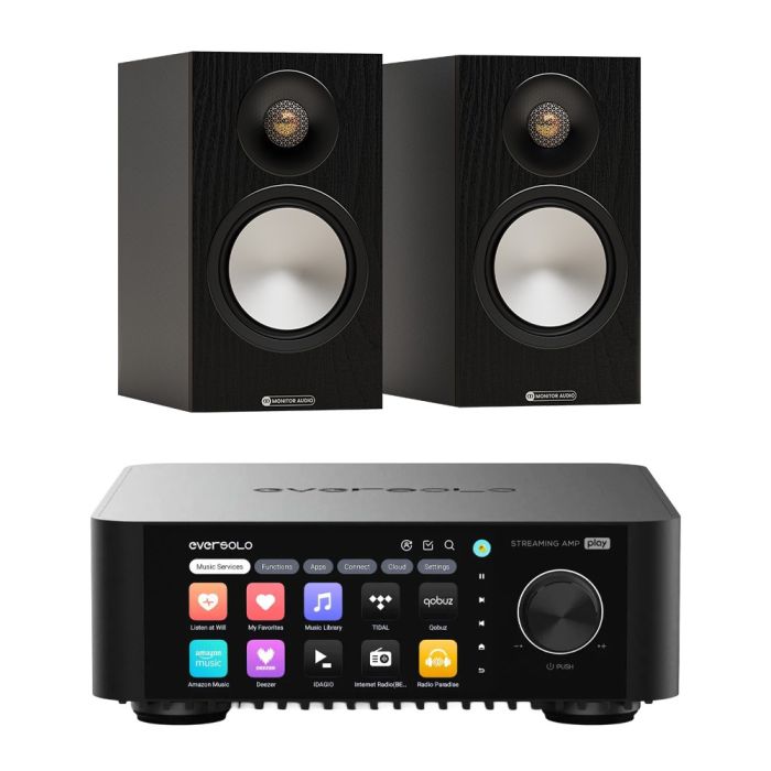 Eversolo Play Integrated Streaming Amplifier with Monitor Audio Bronze 50 7G Bookshelf Speakers main product photo