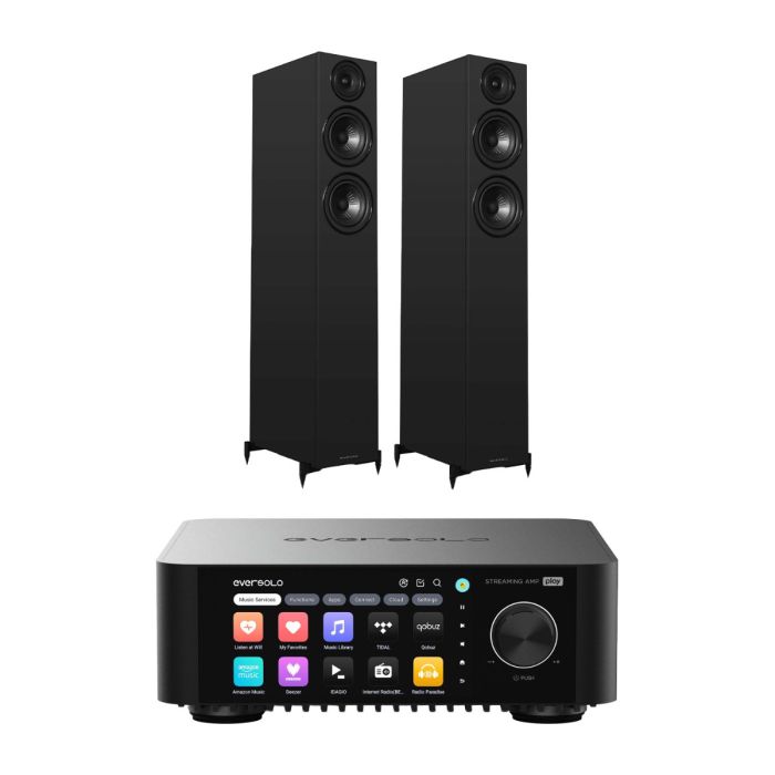 Eversolo Play Integrated Streaming Amplifier with Wharfedale Diamond 12.4i Floorstanding Speakers main product photo