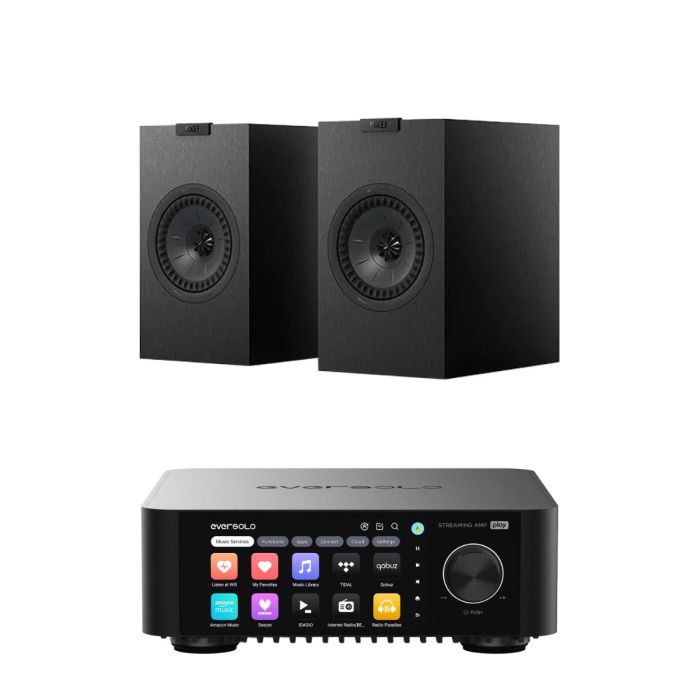 Eversolo Play Integrated Streaming Amplifier with KEF Q1 META Bookshelf Speakers main product photo