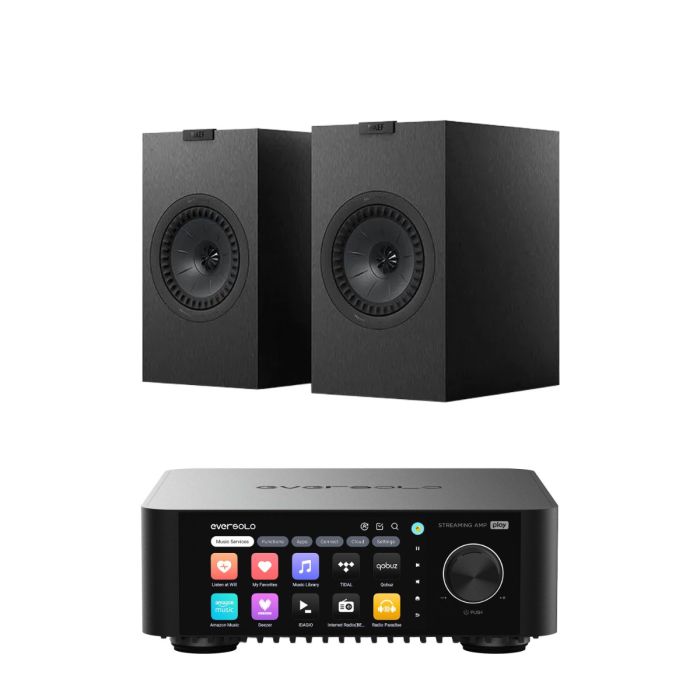 Eversolo Play Integrated Streaming Amplifier with KEF Q3 META Bookshelf Speakers main product photo