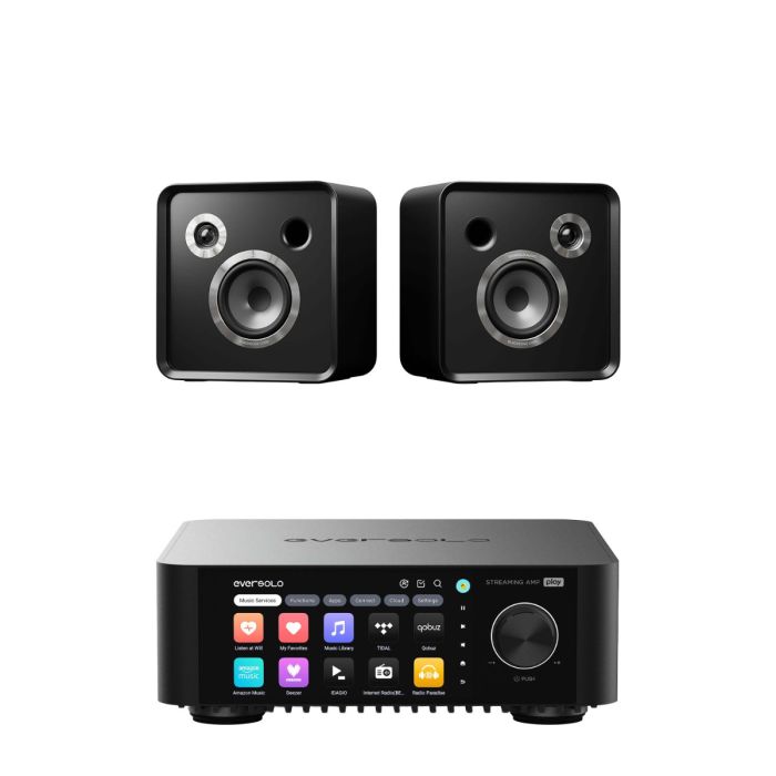 Eversolo Play Integrated Streaming Amplifier with Eversolo SE100 Bookshelf Speakers main product photo