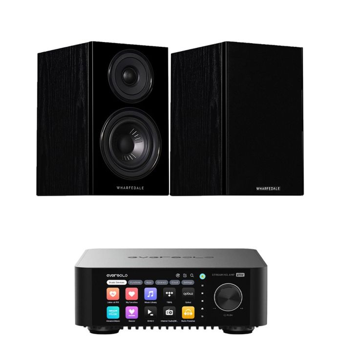 Eversolo Play Integrated Streaming Amplifier with Wharfedale Diamond 12.1 Bookshelf Speakers main product photo