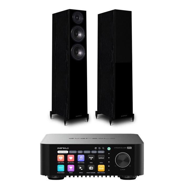Eversolo Play Integrated Streaming Amplifier with Wharfedale Diamond 12.3 Floorstanding Speakers main product photo
