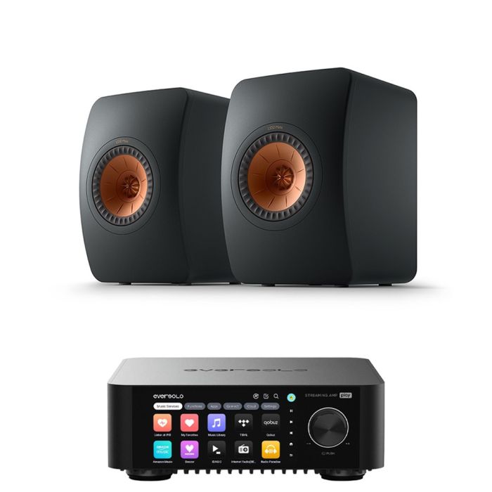 Eversolo Play Integrated Streaming Amplifier with KEF LS50 Meta Loudspeakers main product photo