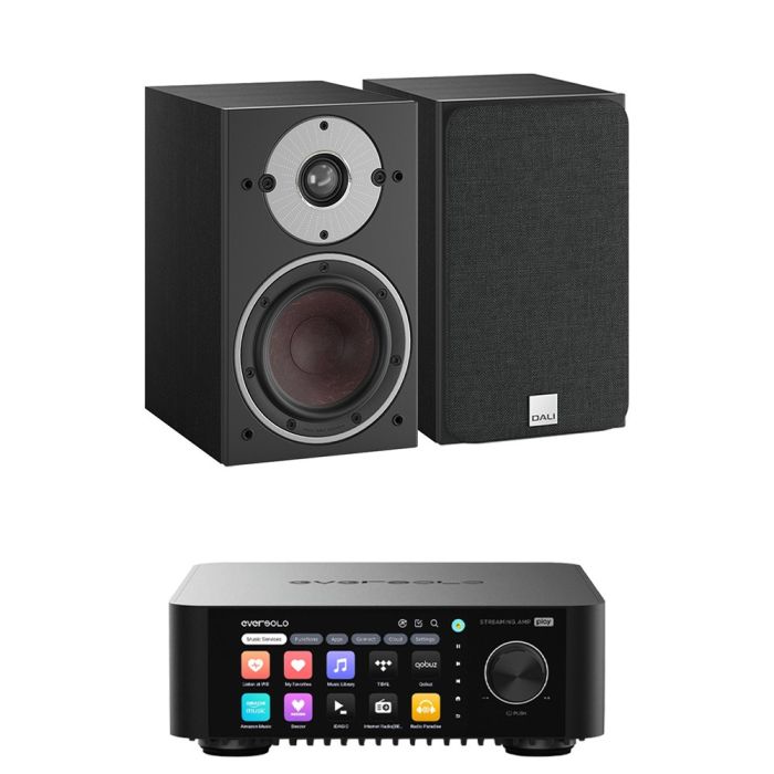 Eversolo Play Integrated Streaming Amplifier with Dali Oberon 1 Bookshelf Speakers main product photo