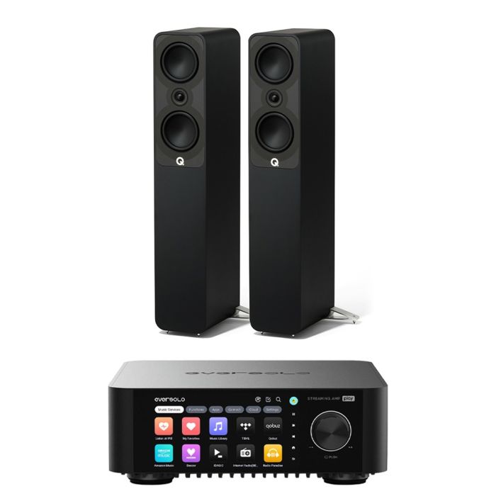 Eversolo Play Integrated Streaming Amplifier with Q Acoustics Q 5040 Floorstanding Speakers main product photo