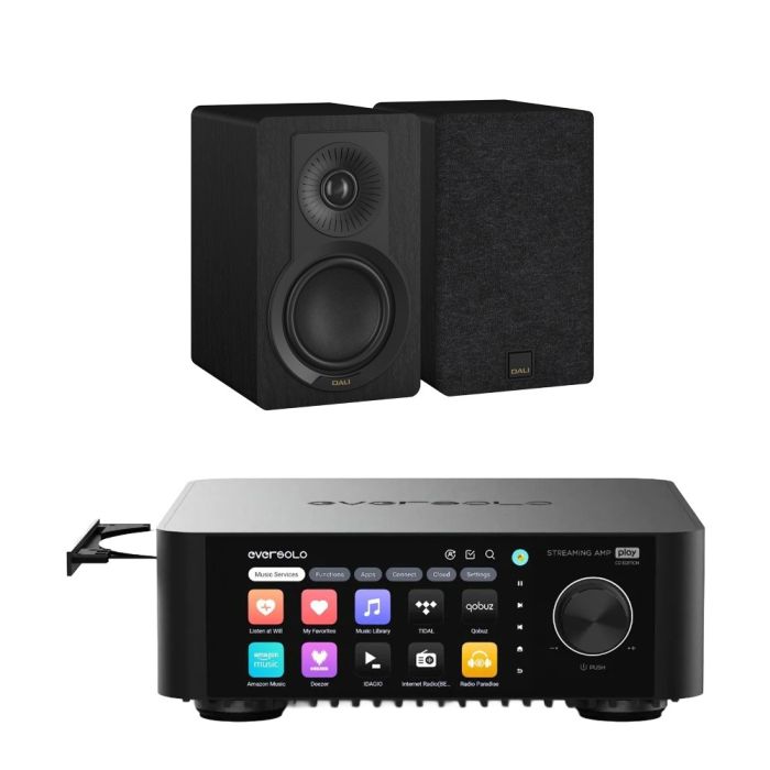 Eversolo Play CD Integrated Streaming Amplifier with Dali Kupid Bookshelf Speakers main product photo
