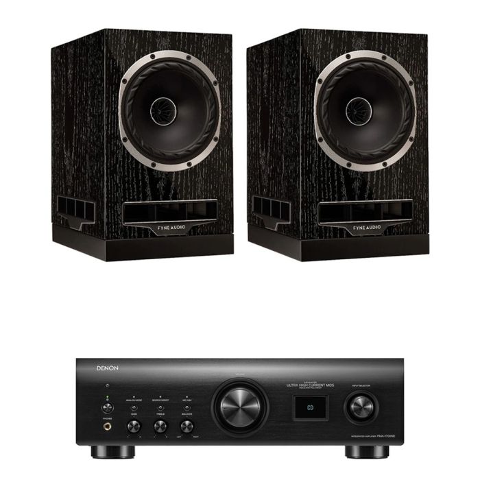 Denon PMA-1700NE Integrated Amplifier with Fyne Audio F500S Bookshelf Speakers main product photo