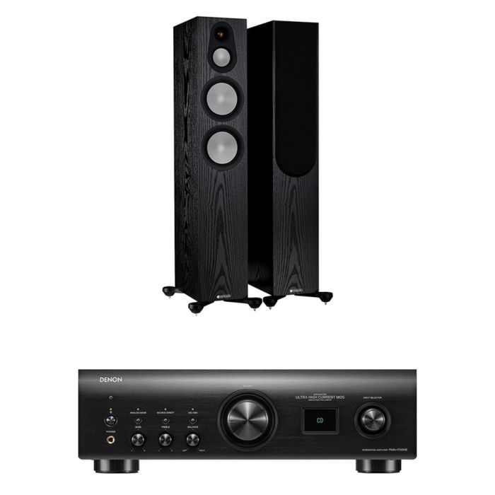 Denon PMA-1700NE Integrated Amplifier with Monitor Audio Silver 300 7G Speakers main product photo