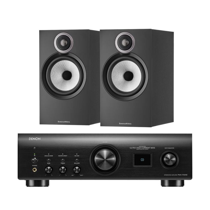 Denon PMA-1700NE Integrated Amplifier with Bowers & Wilkins 606 S3 Bookshelf Speakers main product photo