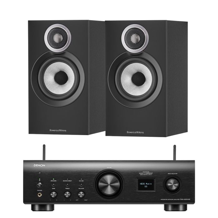 Denon PMA-900HNE Integrated Network Amplifier with Bowers & Wilkins 607 S3 Bookshelf Speakers main product photo