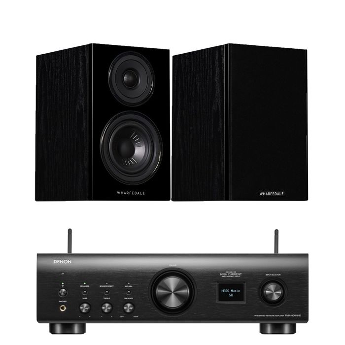 Denon PMA-900HNE Integrated Network Amplifier with Wharfedale Diamond 12.1 Bookshelf Speakers main product photo
