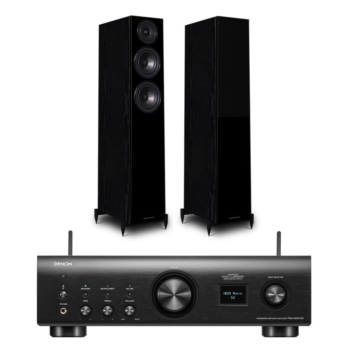 Denon PMA-900HNE Integrated Network Amplifier with Wharfedale Diamond 12.3 Floorstanding Speakers main product photo