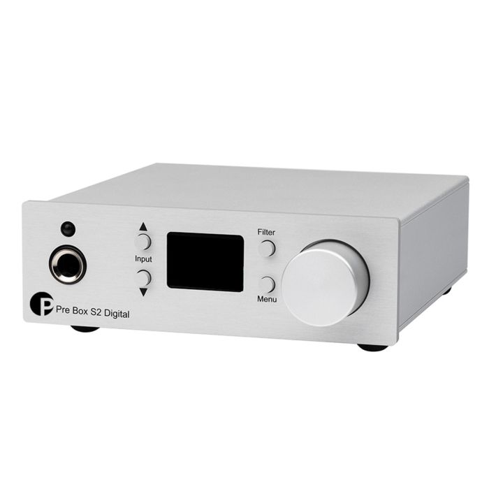 Pro-Ject Pre Box S2 Digital (2023 Edition) Preamplifier - Silver main product photo