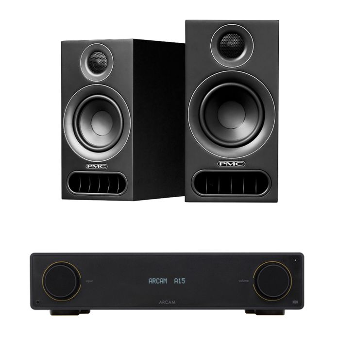 Arcam Radia A15 Integrated Amplifier with PMC prodigy1 Bookshelf Speakers main product photo