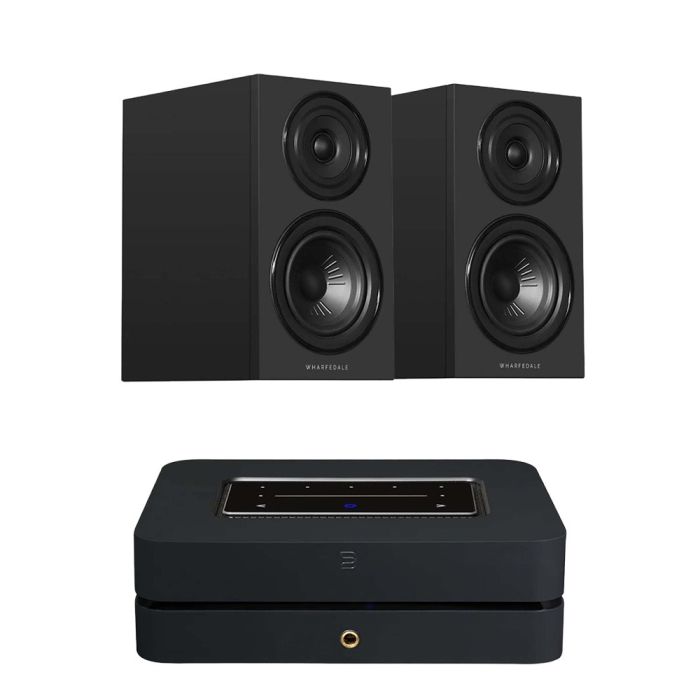 Bluesound POWERNODE N331 (2025) Multi-Room Music Streaming Amplifier with Wharfedale Diamond 12.1i Bookshelf Speakers main product photo