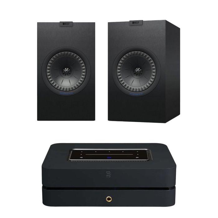 Bluesound POWERNODE N331 (2025) Multi-Room Music Streaming Amplifier with KEF Q350 Bookshelf Speakers main product photo