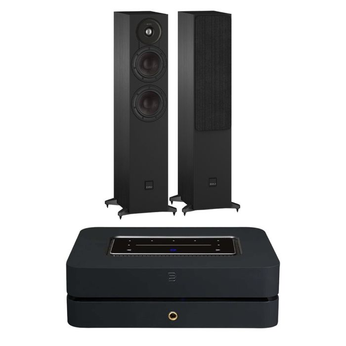 Bluesound POWERNODE N331 (2025) Multi-Room Music Streaming Amplifier with Dali SONIK 5 Floorstanding Speakers main product photo