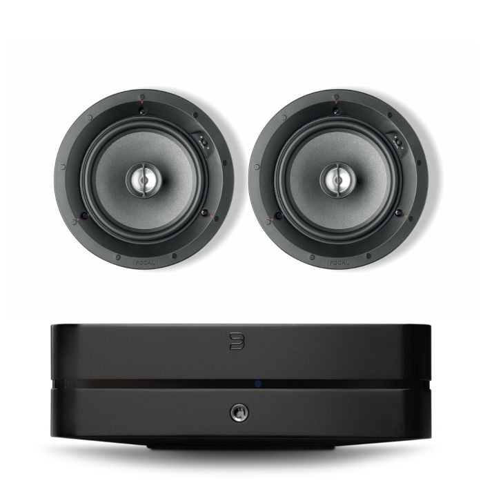 Bluesound POWERNODE N331 (2025) Multi-Room Music Streaming Amplifier with Focal 100 ICW6 In-Wall/In-Ceiling Speakers main product photo