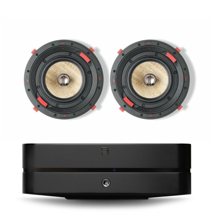 Bluesound POWERNODE N331 (2025) Multi-Room Music Streaming Amplifier with Focal 300 ICW6 In-Wall/In-Ceiling Speakers main product photo