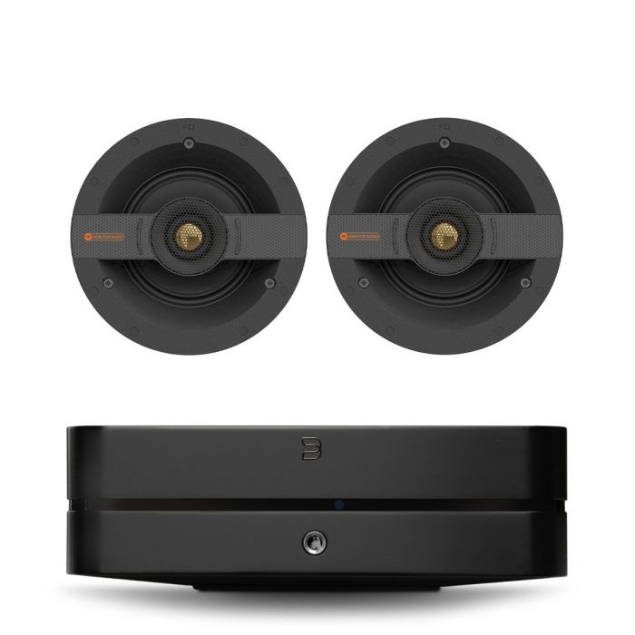 Bluesound POWERNODE N331 (2025) Multi-Room Music Streaming Amplifier with Monitor Audio Creator C1S In-Ceiling Speakers main product photo