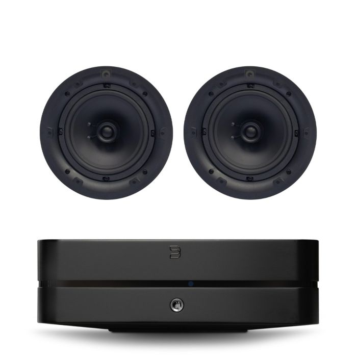 Bluesound POWERNODE N331 (2025) Multi-Room Music Streaming Amplifier with Q Acoustics QI65C 6.5" In-Ceiling Speakers main product photo