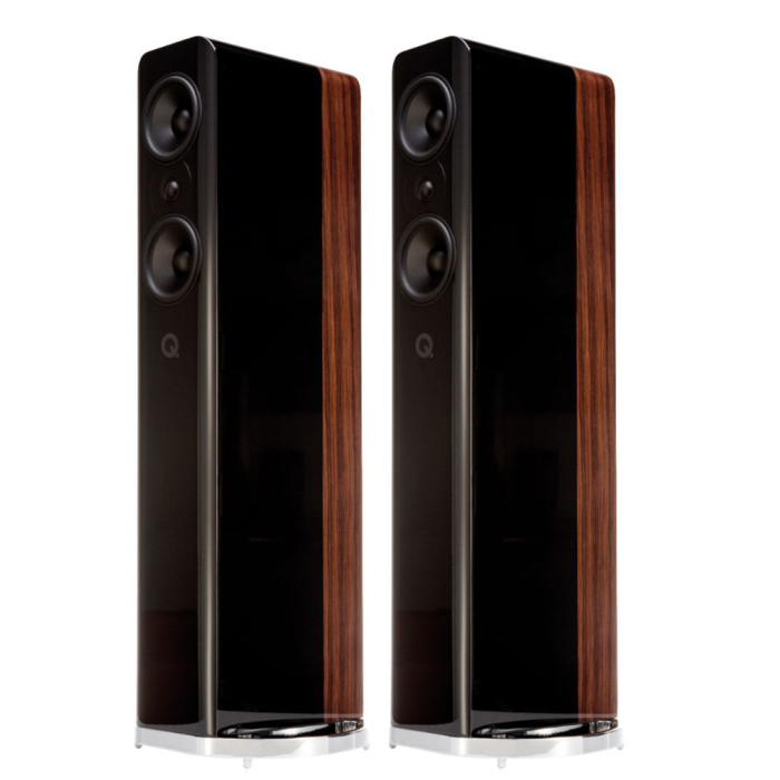 Q Acoustics Concept 500 Floorstanding Speakers - Black/Rosewood main product photo