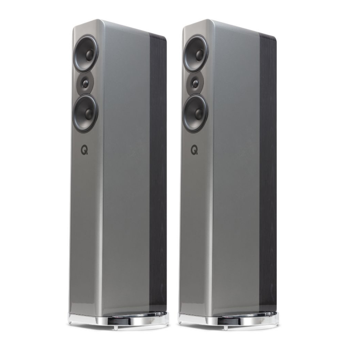 Q Acoustics Concept 500 Floorstanding Speakers - Silver/Ebony main product photo