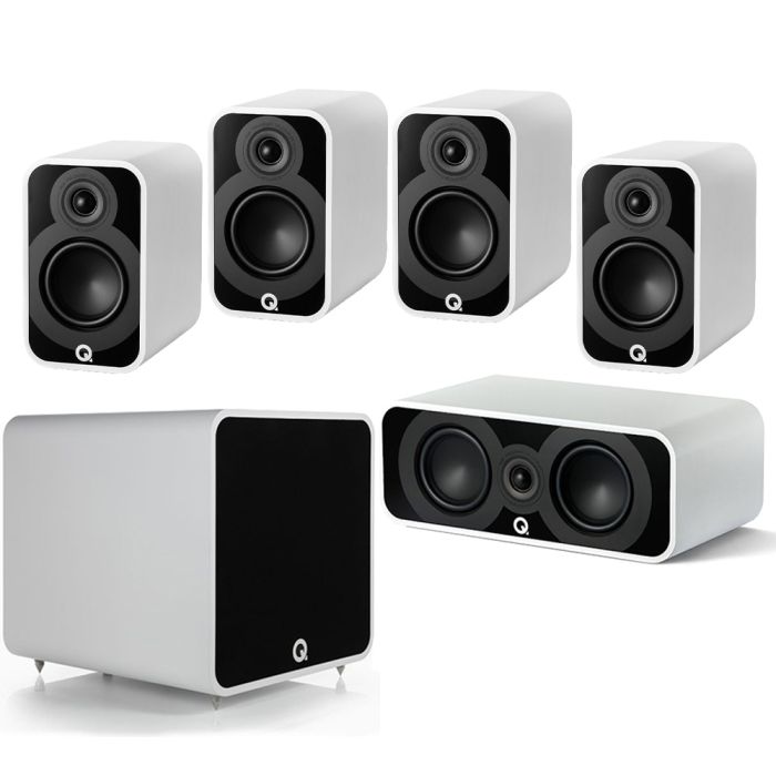 Q Acoustics Q 5010 5.1 Home Cinema Pack - Satin White main product photo