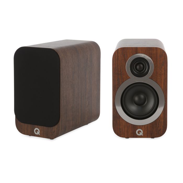 Q Acoustics 3010i Bookshelf Speakers - English Walnut main product photo