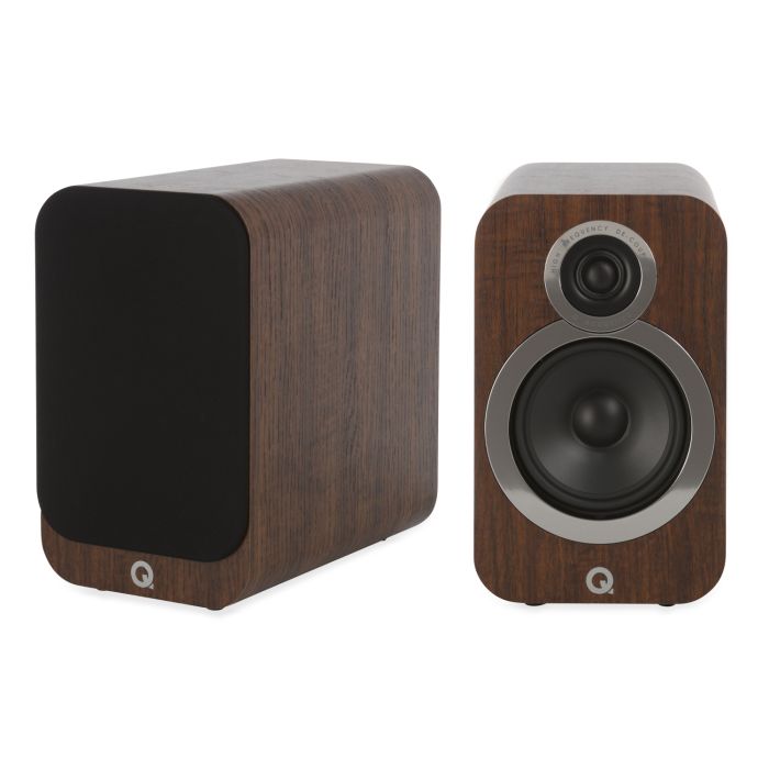 Q Acoustics 3020i Bookshelf Speakers - English Walnut main product photo