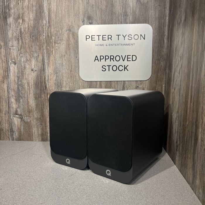 Pre-Loved - Q Acoustics 3030i Bookshelf Speakers - Carbon Black main product photo