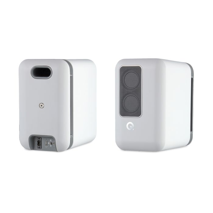 Q Acoustics Q Active 200 Bookshelf Speakers - White main product photo
