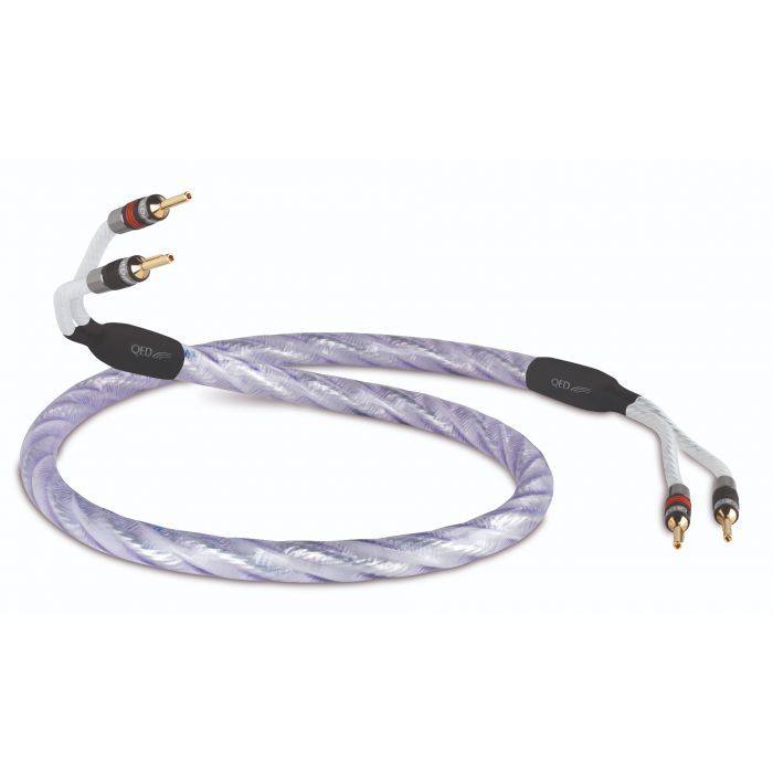 QED Signature Genesis Silver Spiral Terminated Speaker Cable main product photo