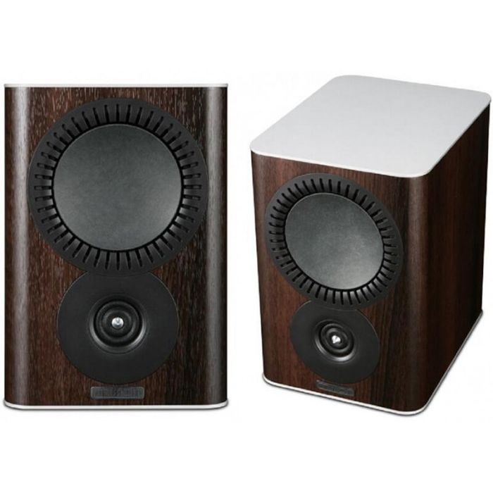 Mission QX-1 MKII Bookshelf Speakers - Walnut main product photo