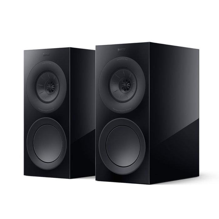 KEF R3 Meta Bookshelf Speakers - Black Gloss main product photo