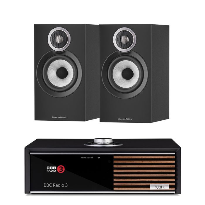 Ruark Audio R610 Music Console with Bowers & Wilkins 607 S3 Standmount Speakers main product photo