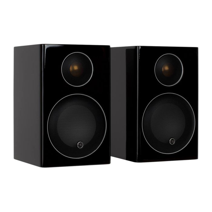 Nearly New - Monitor Audio Radius 90 Bookshelf Speakers - Gloss Black main product photo