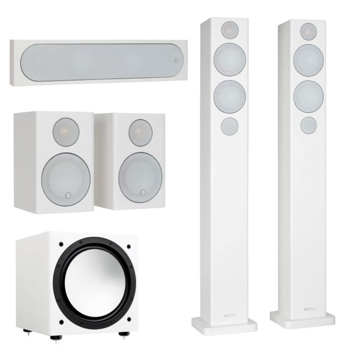 Monitor Audio Radius 270 5.1 AV Speaker Package - Satin White main product photo