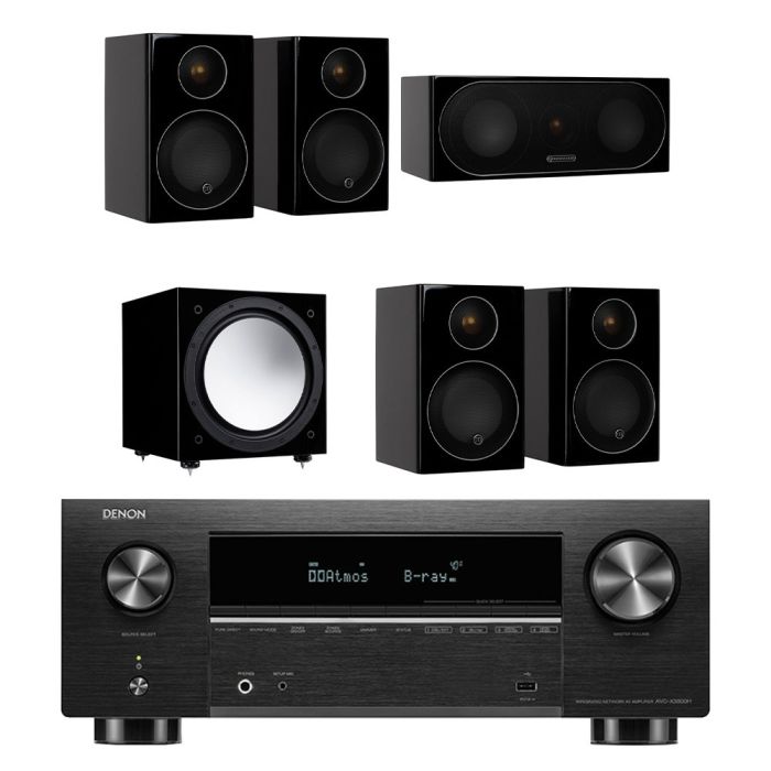 Denon AVC-X3800H 9.4 Ch. 8K AV Receiver with Monitor Audio Radius 90 5.1 AV Speaker Package main product photo