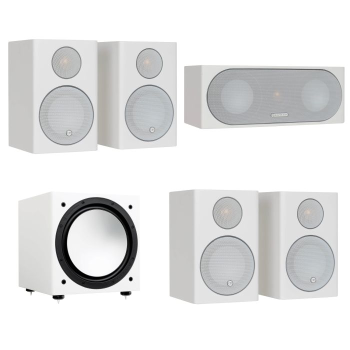 Monitor Audio Radius 90 5.1 AV Speaker Package - Satin White main product photo
