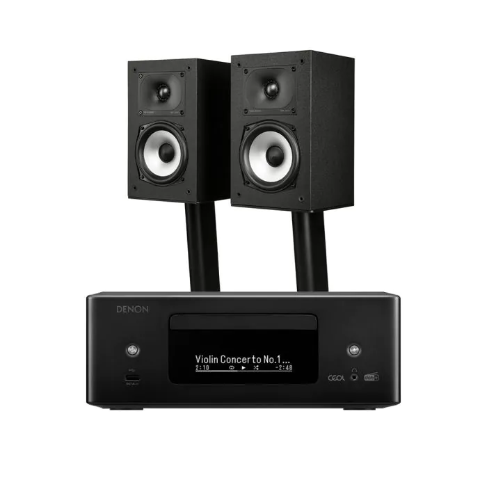 Denon RCD-N12 DAB All-In-One System with Polk Monitor XT15